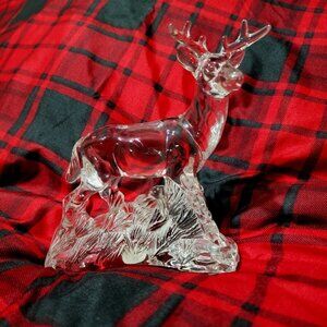 Vintage Princess House Crystal Deer Figure-1990's